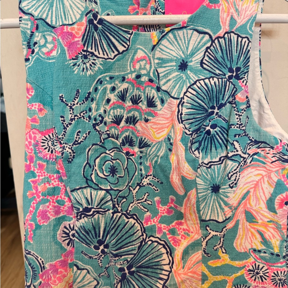 Lilly Pulitzer Floral Dress in Blue and Pink - Picture 2 of 5